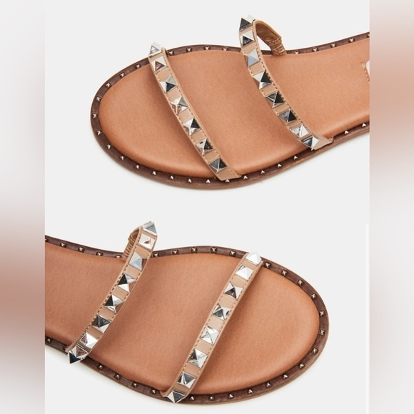 Steve Madden Women's Gladiator Sandals Size 6.5 Tan Travel Resortwear Causal - Picture 2 of 10